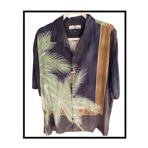 TOMMY BAHAMA men's silk shirt sz MED worn once perfect!